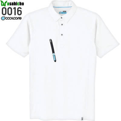 Asahicho 0016 半袖ポロシャツ『クールコア』│アサヒチョウ,旭蝶繊維