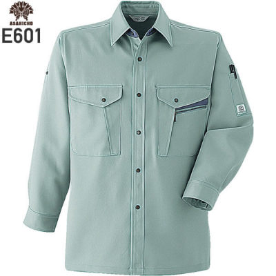Asahicho E601 長袖シャツ／エコマーク認定商品│アサヒチョウ,旭蝶
