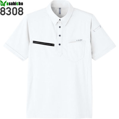 Asahicho 8308 半袖ポロシャツ│アサヒチョウ,旭蝶繊維［18SS