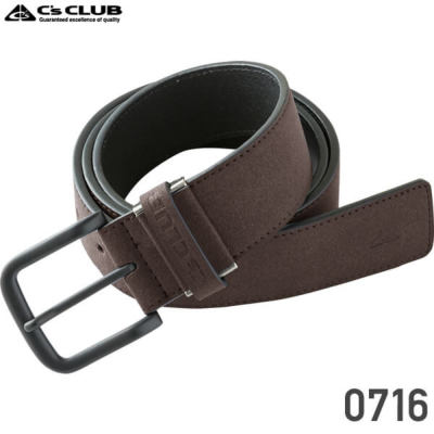 CUC（中国産業） 0716 ベロア調ブラックバックルベルト│C's CLUB