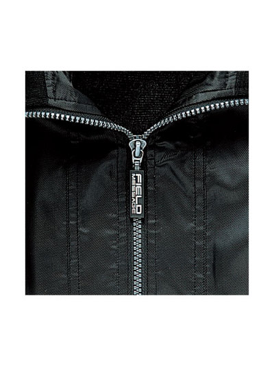 グレー×ブラック Field Message】 48180 防汚加工防寒ブルゾン(フード付) [防寒