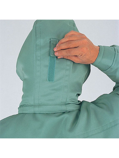 自重堂 48270 防寒ブルゾン（フード付）エコ素材ペットツイル 襟ボア