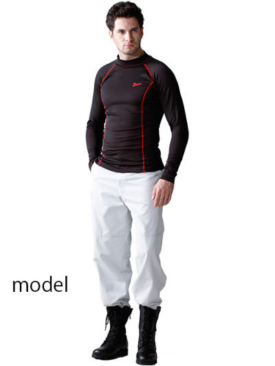 HIGH NECK SHIRT ハイネックシャツ　長袖 Jawin】 58224 ハイネックロングスリーブ [秋冬]＜名入れ刺繍