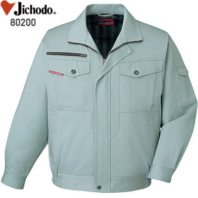 自重堂 80200 ストレッチ長袖ブルゾン 綿100％│じちょうどう Jichodo