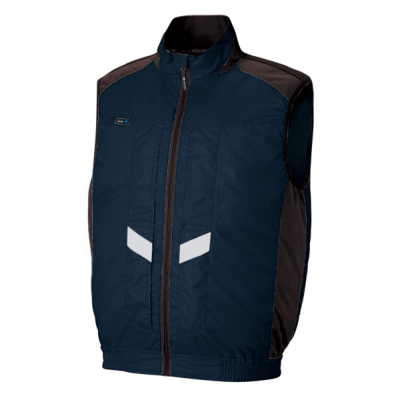 新品】アイトス 空調服 ベスト ネイビー L スターターキット セット