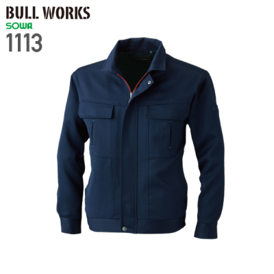 桑和 1113 長袖ブルゾン│BULL WORKS（ブルワークス）［19AW］｜作業着