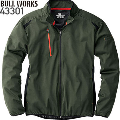 桑和 43301 ストレッチウィンドブレーカー│BULL WORKS（ブルワークス